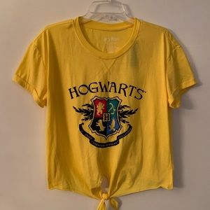 ⭐️ NWT Harry Potter Hogwarts Crop T-Shirt -L
